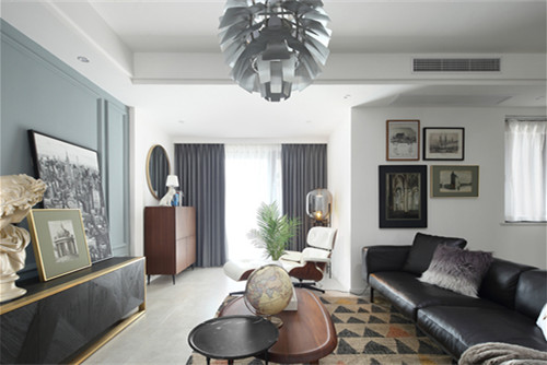 德陽(yáng)市萬(wàn)達(dá)華府。現(xiàn)代簡(jiǎn)約風(fēng)格三居室裝修案例