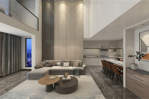 德陽市什邡卷煙廠住宅小區(qū)現(xiàn)代簡約風格三居室裝修案例