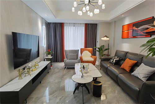 德陽市春天雅庭現(xiàn)代簡約風(fēng)格三居室裝修案例