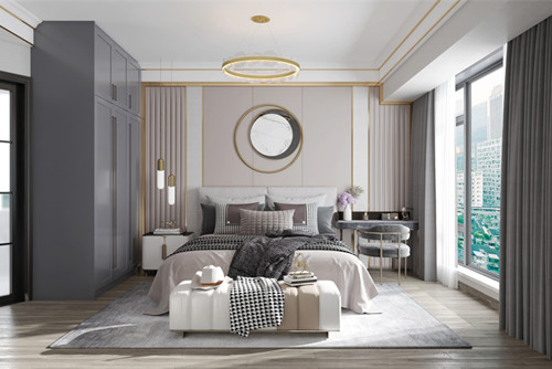 茂名市鉑金公館現(xiàn)代簡約風格三居室裝修案例