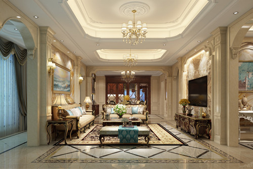 ?？?01平米以上歐式風(fēng)格江畔花園室內(nèi)設(shè)計效果圖