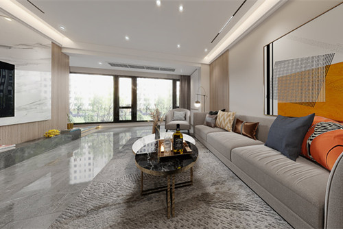 自貢市董家沖92號院現(xiàn)代簡約風格三居室裝修案例