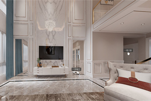 自貢市大西洋匯東壹品美式風(fēng)格別墅裝修案例