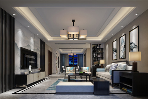 泰州101-200平米新中式風(fēng)格榕湖世家室內(nèi)設(shè)計效果圖