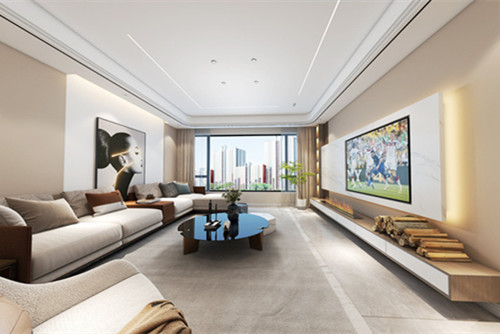 樂山市天下學(xué)府輕奢風(fēng)格四居室裝修案例