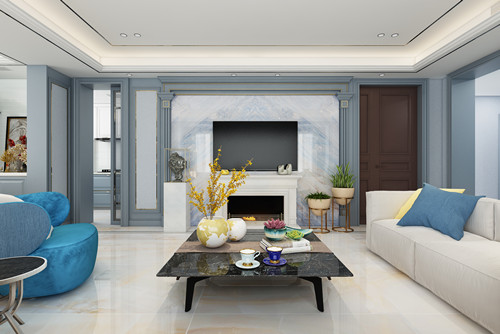 秦皇島101-200平米輕奢風(fēng)格德賢公館室內(nèi)裝修設(shè)計案例