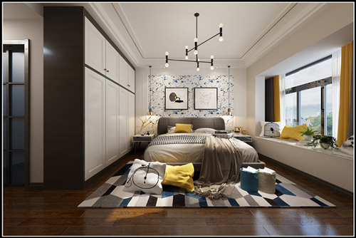 佛山市建投綠地璀璨天城現(xiàn)代簡約風(fēng)格三居室裝修案例