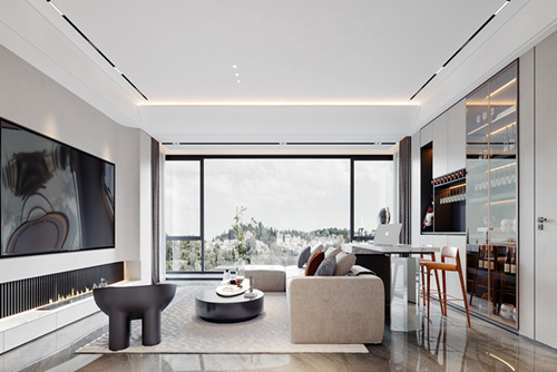 云浮市安居樓現(xiàn)代風(fēng)格別墅裝修案例