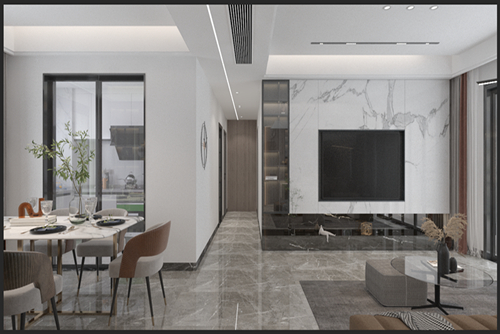 江門市世茂碧海銀湖現(xiàn)代風(fēng)格三居室裝修案例