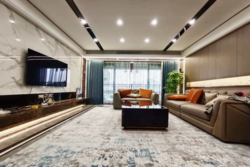 茂名市時代名苑現代簡約風格三居室裝修案例