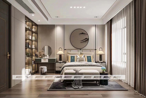 衢州市斗潭西區(qū)現(xiàn)代風格四居室裝修案例