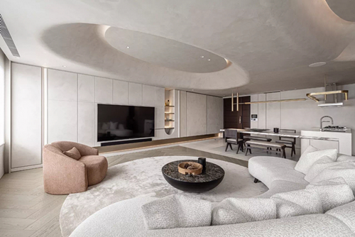 韶關市云星錢隆譽園現(xiàn)代簡約風格復式裝修案例