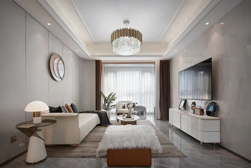 深圳市中信城開(kāi)·紅樹(shù)灣輕奢風(fēng)格三居室裝修案例
