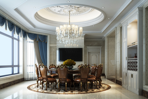 中山市萬科城市之光歐式風格別墅裝修案例