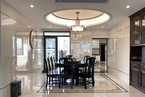 河源市潤豐·天虹花園新中式風格別墅裝修案例