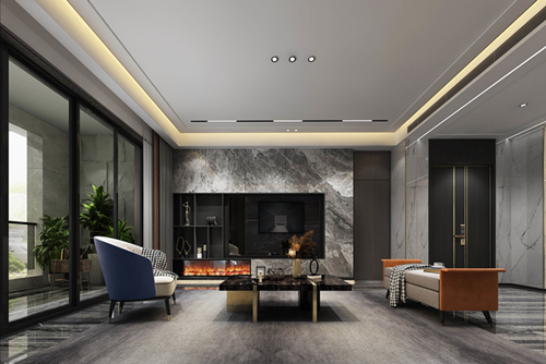 海口市安全廳宿舍輕奢風(fēng)格平層裝修案例