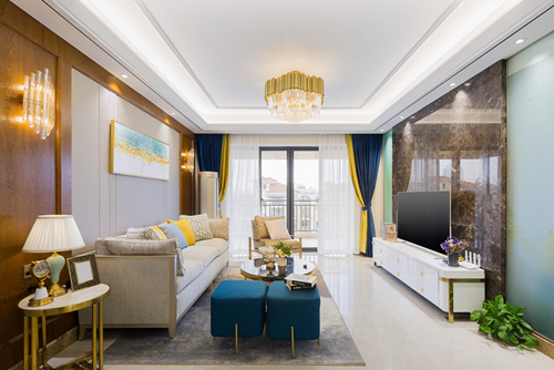 ?？谑心蠂?guó)威尼斯城現(xiàn)代簡(jiǎn)約風(fēng)格三居室裝修案例