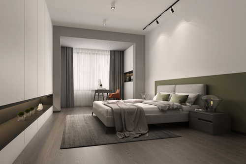 海口市和泓海棠府現(xiàn)代簡約風格三居室裝修案例