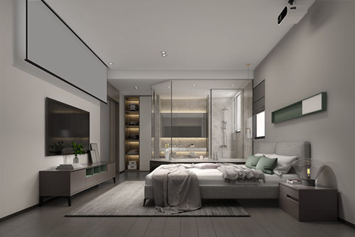 ?？谑邪踩珡d宿舍現(xiàn)代簡約風(fēng)格四居室裝修案例