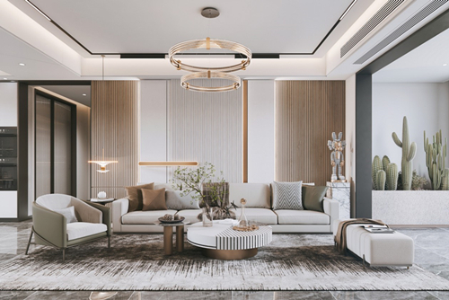 江門市半山別墅現(xiàn)代風(fēng)格三居室裝修案例