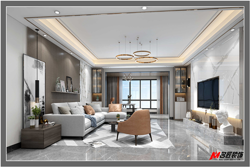 江門市新會(huì)碧桂園輕奢風(fēng)格平層裝修案例