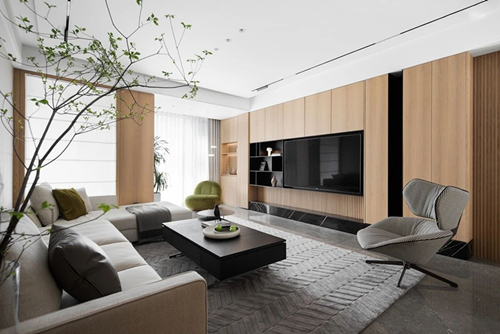 江門市瓏城半山現(xiàn)代風(fēng)格三居室裝修案例