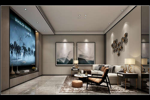 ?？谑芯G城桃李春風(fēng)現(xiàn)代風(fēng)格平層裝修案例