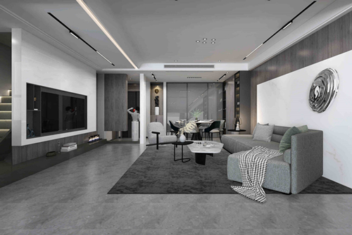 泉州市美的·智慧城現(xiàn)代簡約風格復式裝修案例