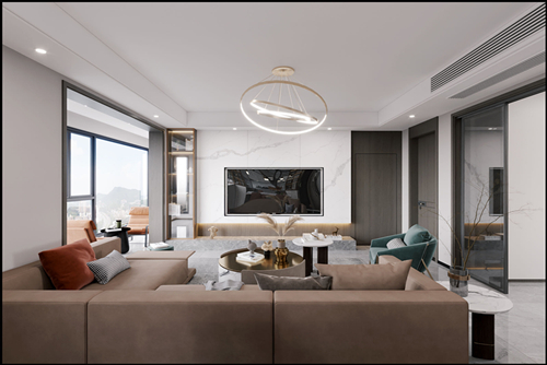 佛山市萬科悅都薈現(xiàn)代風(fēng)格平層裝修案例