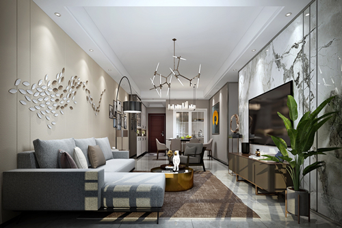 三明市昌盛花園現(xiàn)代簡(jiǎn)約風(fēng)格三居室裝修案例