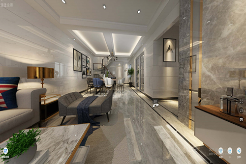 廣州市金碧花園輕奢風(fēng)格復(fù)式裝修案例