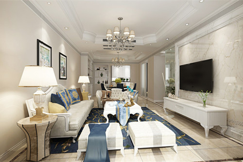 中山市麗逸花園現(xiàn)代簡約風格三居室裝修案例