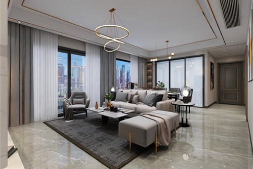 中山市迎龍居歐式風(fēng)格四居室裝修案例