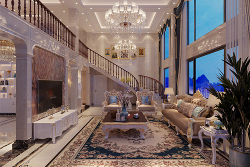 潮州市城新路小區(qū)歐式風(fēng)格別墅裝修案例