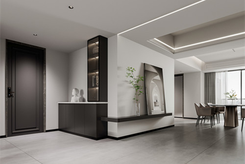 潮州市翠竹園現(xiàn)代簡約風(fēng)格四居室裝修案例