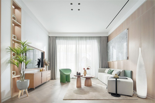 江門(mén)市江?；▓@北歐風(fēng)格三居室裝修案例