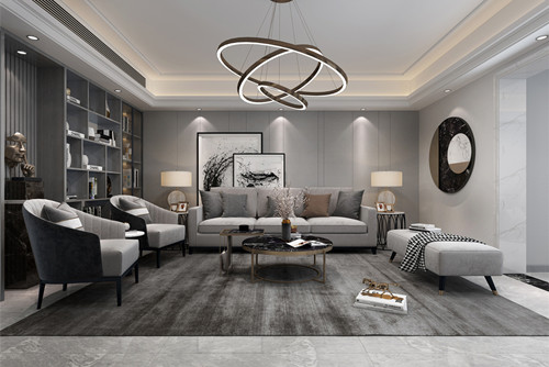 汕頭市云禧大廈現(xiàn)代簡約風(fēng)格四居室裝修案例