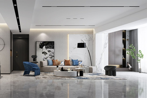 海口市?？谌A潤(rùn)中心現(xiàn)代簡(jiǎn)約風(fēng)格平層裝修案例