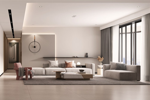 海口市濱江溫泉花園現(xiàn)代簡約風(fēng)格三居室裝修案例