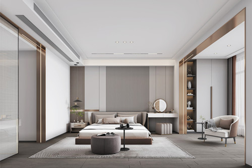 ?？谑心虾Ｐ腋R輕奢風格三居室裝修案例