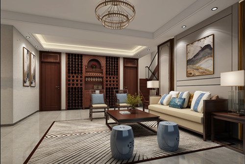 ?？谑幸▓@新中式風格別墅裝修案例