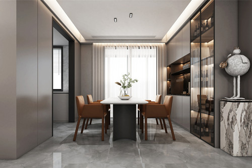 潮州市八號工業(yè)區(qū)住宅現(xiàn)代簡約風(fēng)格三居室裝修案例