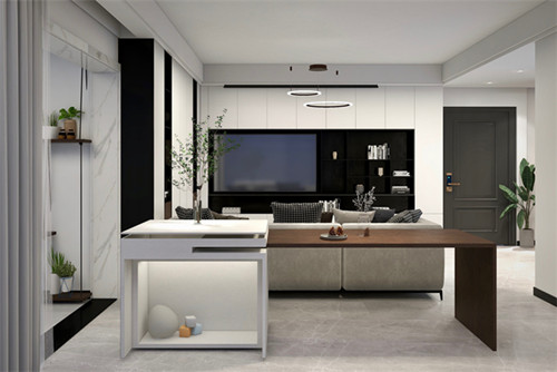 廣州市珠江帝景苑現(xiàn)代簡約風格三居室裝修案例