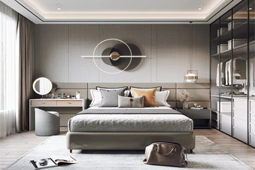 廣州市越秀濱海悅城現(xiàn)代簡約風格三居室裝修案例