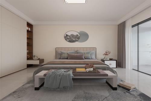 陽江市中集國際城五期新中式風(fēng)格四居室裝修案例