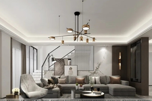 潮州市八號工業(yè)區(qū)住宅現(xiàn)代簡約風(fēng)格四居室裝修案例