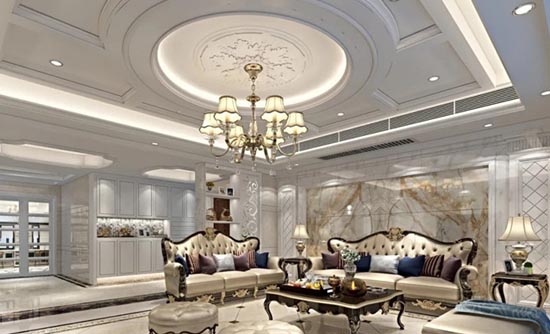 潮州市安居樓歐式風格四居室裝修案例