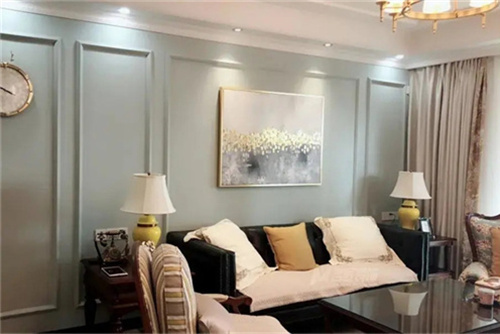 合肥市廬江美的城美式風格三居室裝修案例